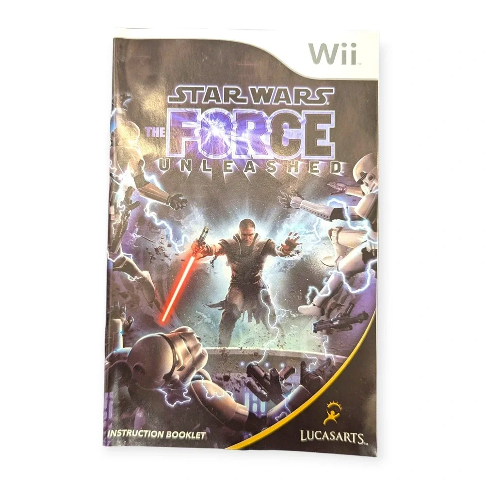 Star Wars The Force Unleashed Nintendo Wii Game LucasArts Complete CIB